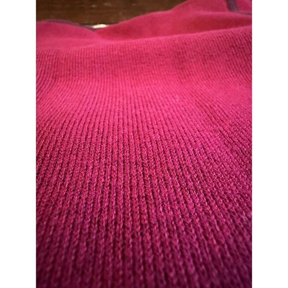 CHICO'S Reversible Cardigan Long Sleeve Sweater Sz 1 Pink Red Maroon Duster - Picture 8 of 9